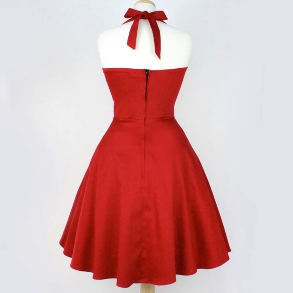 Hemet red pinup swing dress nwt sz XL - Picture 2 of 7